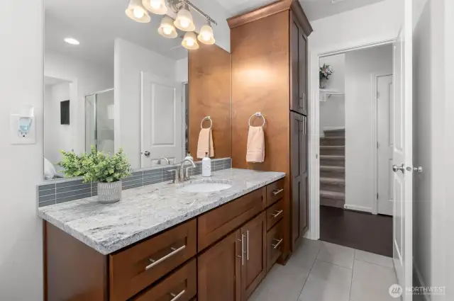 Main floor 3/4 bath is also convenient to main living areas!
