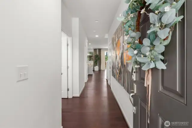 Gleaming wide-planked engineered hardwood floors expand throughout the main floor!