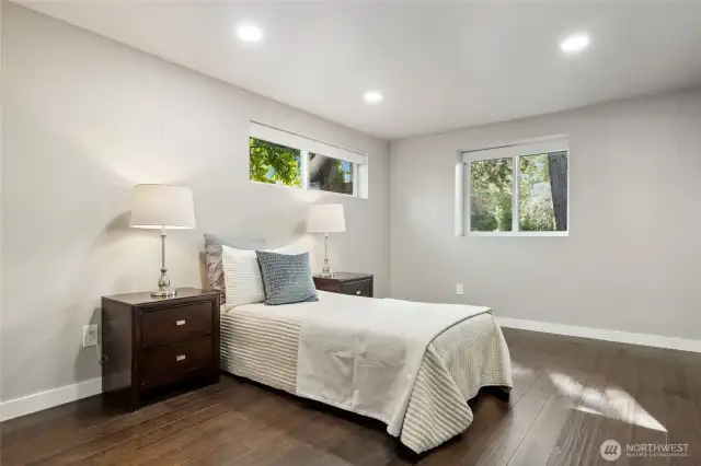 Lower-level secondary bedroom