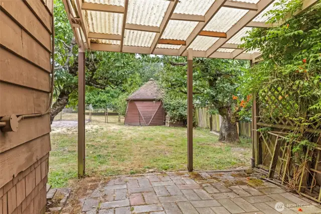 Covered patio
