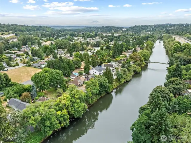 Home is located right across form the river in Allentown.