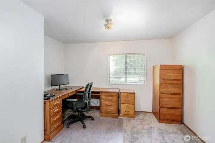 Office/den has double door opening and could be 3rd bedroom.