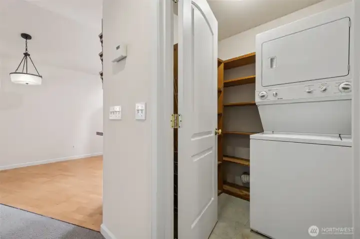 . . . including stackable washer & dryer!