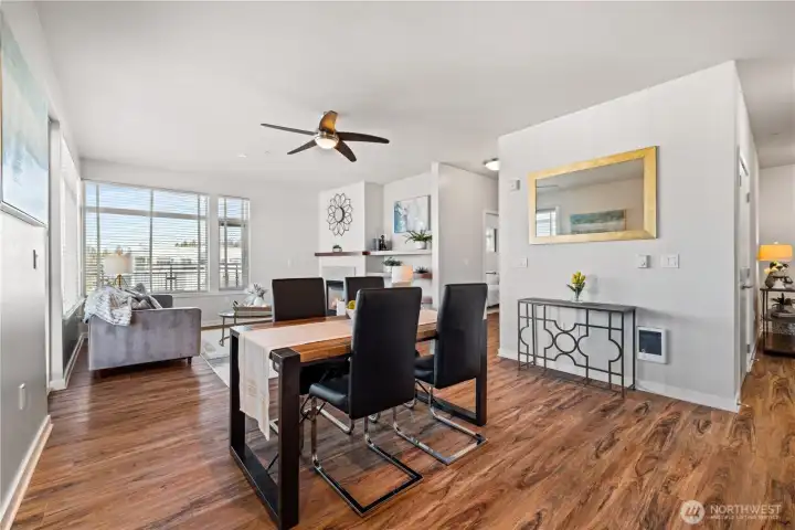 Beautiful luxury vinyl flooring.