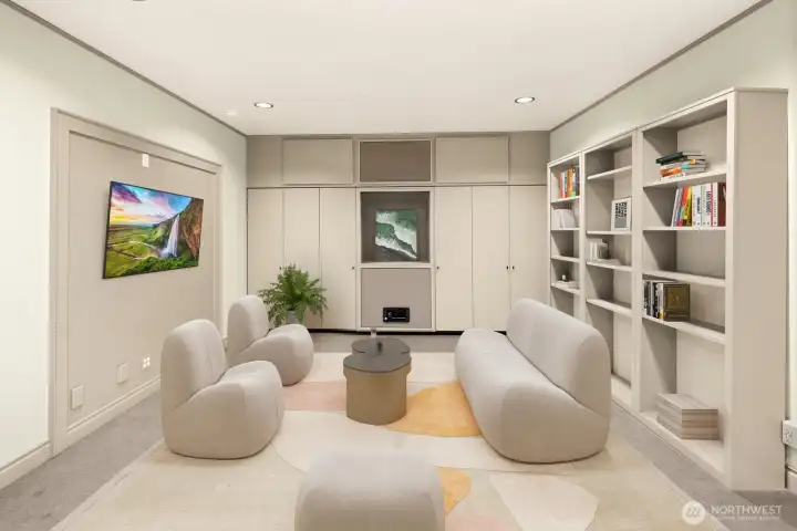 Virtually Staged Office Space.