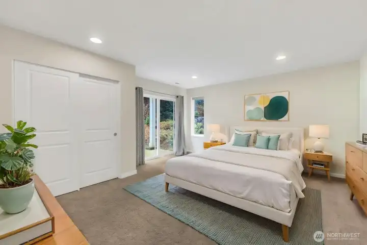 1st level Bedroom or Office Ensuite - Virtually Staged