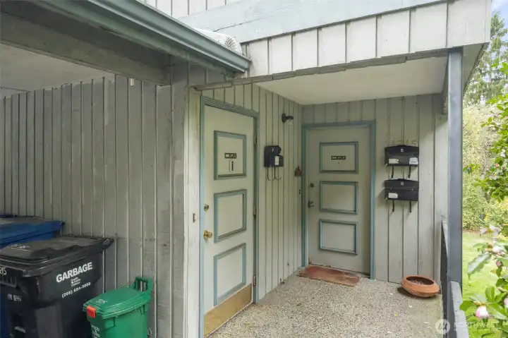 Entrance to Unit A & B