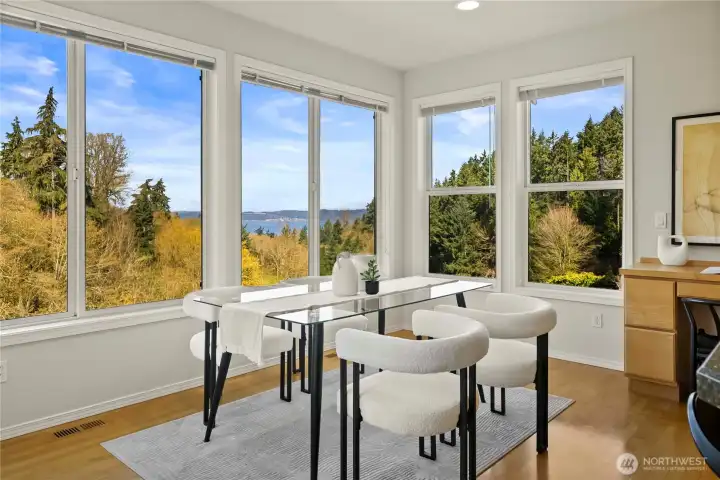 Imagine breakfast and coffee with a view.