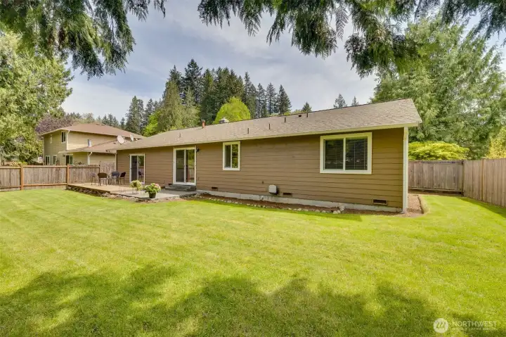 Spacious Backyard