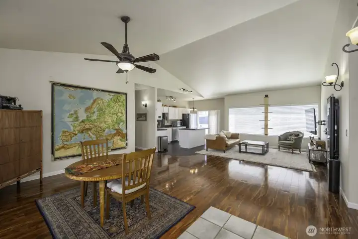 Step into the spacious open concept home!