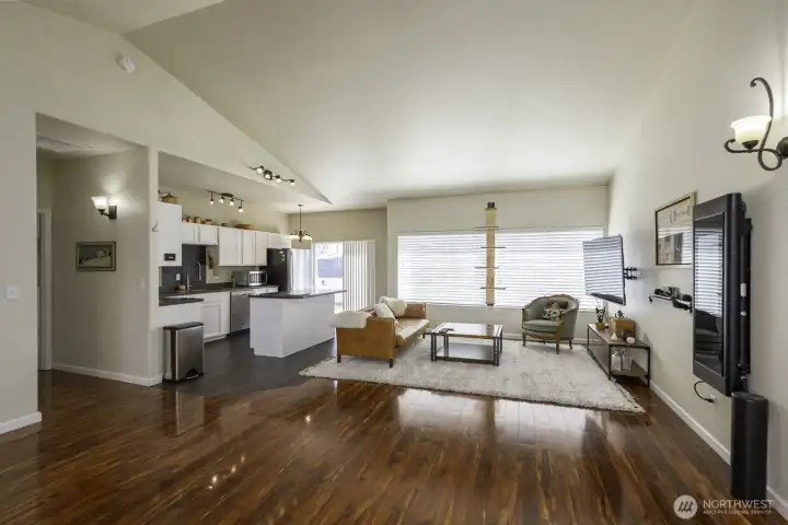 Featuring Vaulted ceilings + plenty of natural lighting