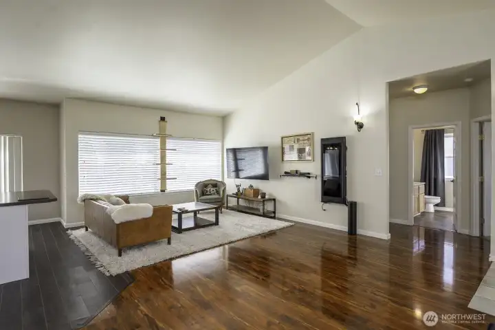 Large space for living room area