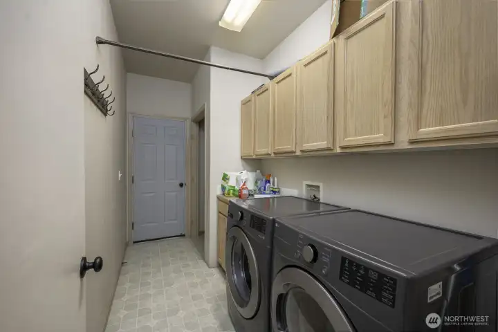 HUGE laundry room with access to the garage!