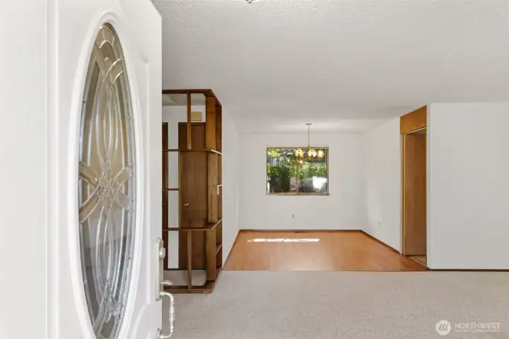Enter into a large living room.