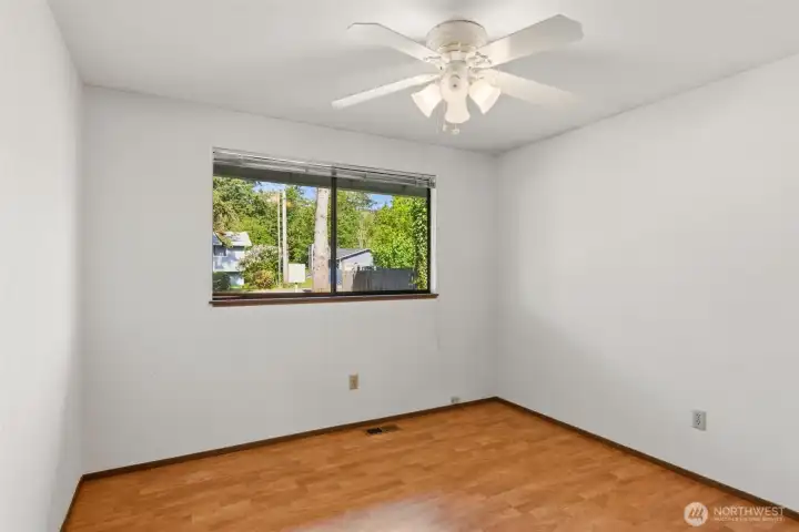 Plenty of space in this second bedroom.