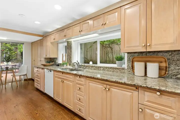 Kitchen provided more storage and countertop space than you could possibly need.