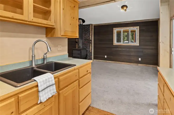 Stay connected to the conversation. The open layout allows the cook to remain part of every gathering. Stay connected to the conversation. The open layout allows the cook to remain part of every gathering.