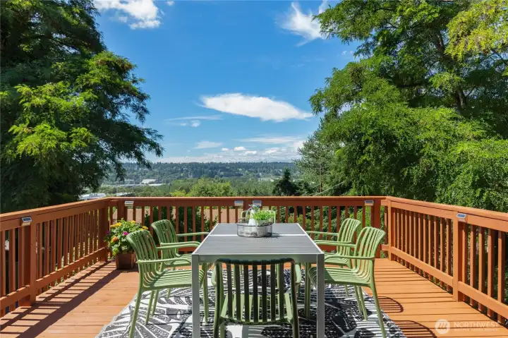 Huge territorial views from large deck off of living room Huge territorial views from large deck off of living room