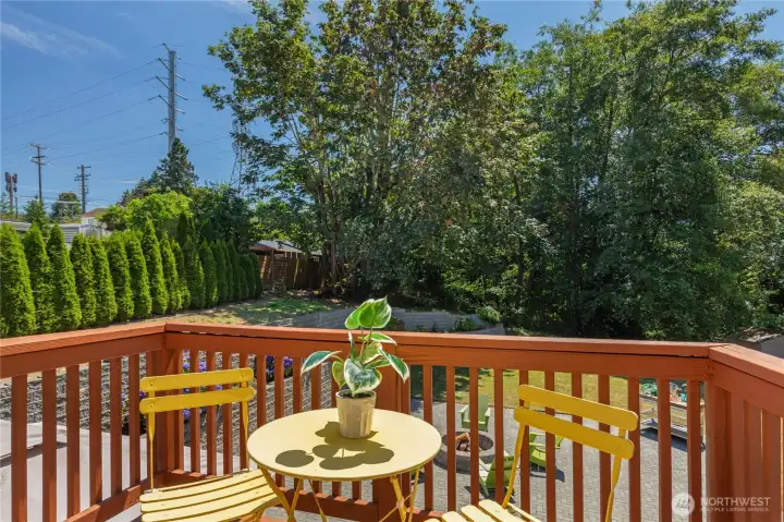Deck off of primary bedroom Deck off of primary bedroom