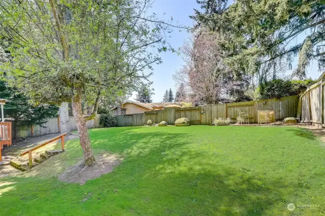 Expansive backyard with room for DADU