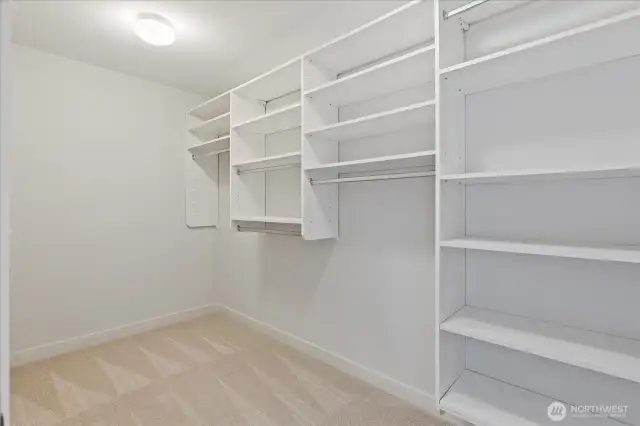 Large walk-in closet for Guest Bedroom is a wow!