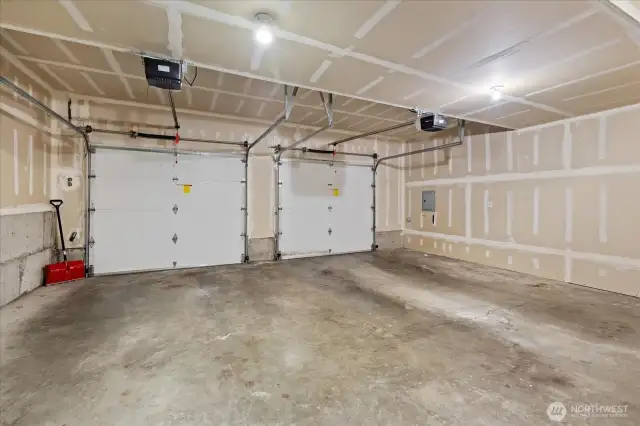 Hard-to-get: Large 2-car garage with plenty of space for storage!