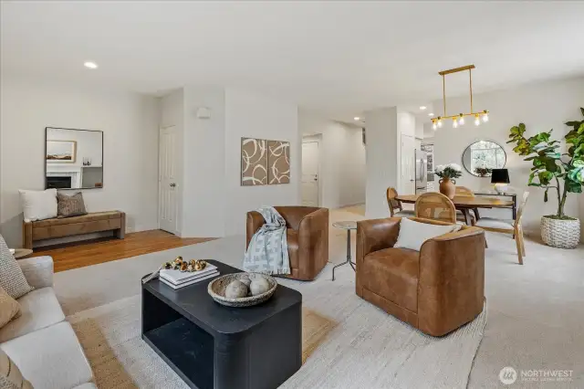 Home entry has a nice coat closet and welcome area.