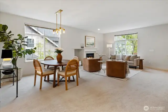 Large spaces are great for gatherings and entertaining!