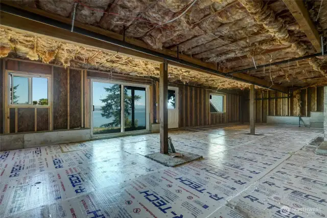Daylight basement with incredible views & oversized slider that leads out to the large, level backyard is all ready for the new owners to finish out to their lifestyle.