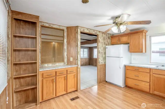 Newer kitchen cabinets & flooring!