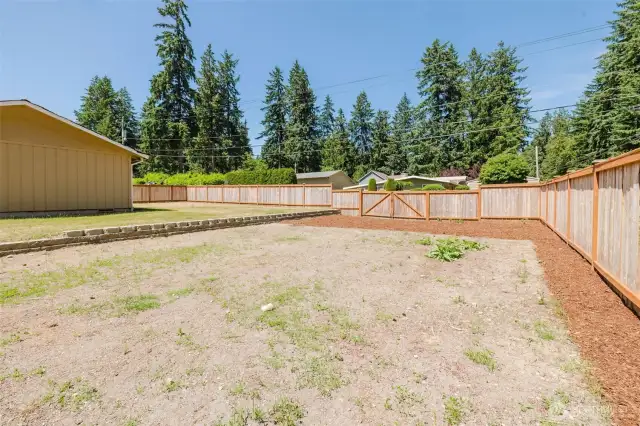 Double Gate access from road for RV, Boat or Toys!