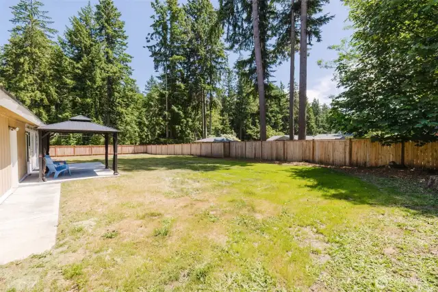 Back yard access from Garage & Living Room