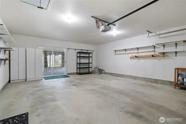 Roomy garage