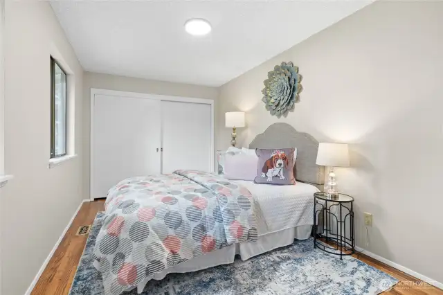 Secondary bedroom on main level.