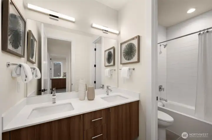 3rd level full bath.