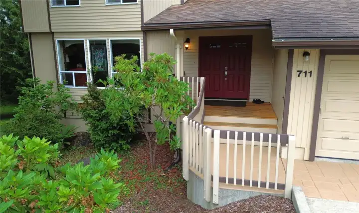 Welcoming entry porch
