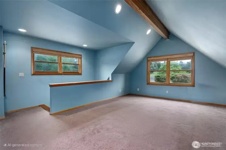 Flex space for media or game room.