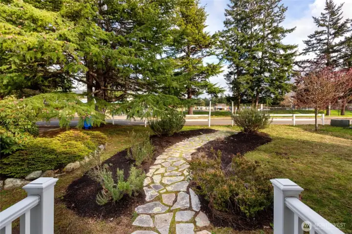 Beautifully landscaped yard