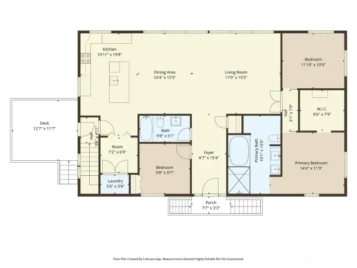 View Of Main Floor Plan The Room Next To The Living Room Is Stated As A Possible Bedroom But Is Really A Bonus Room,