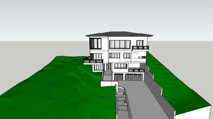 Sellers sketch of 6000 sqft home submitted to City of Mukilteo