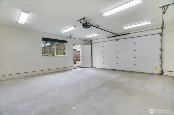 This hard-to-find shop and garage will delight the new owner.  Plenty of space for your toys, crafts, and seasonal items.