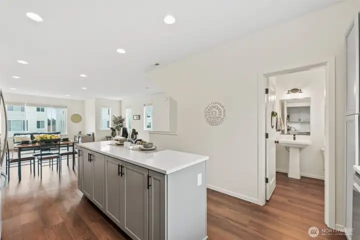Thoughtfully designed kitchen with modern finishes and excellent workspace flow.
