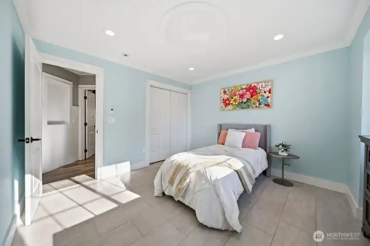 Bedroom #2 - Always Sunny with Western Exposure. This room has radiant tile flooring . Bedroom #2 - Always Sunny with Western Exposure. This room has radiant tile flooring .