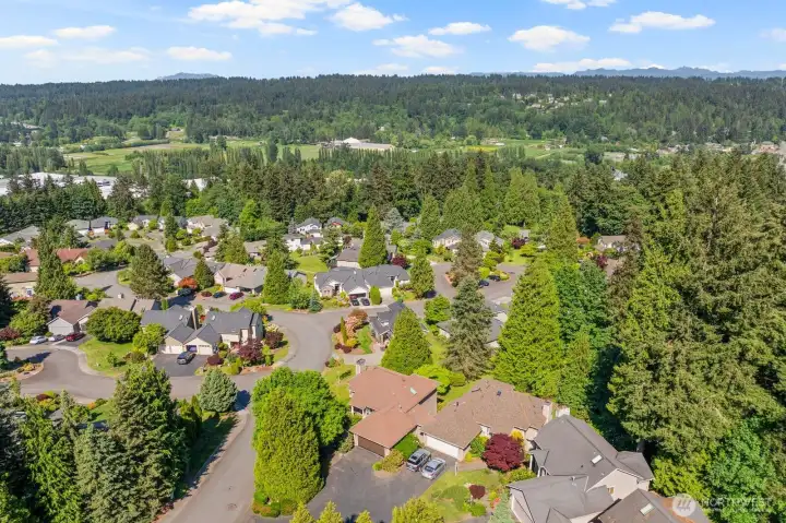 Woodinville proper is a 5 minute drive.