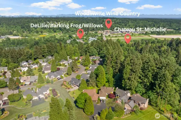 You can walk to wineries and some of the very best PNW restaurants!!!!