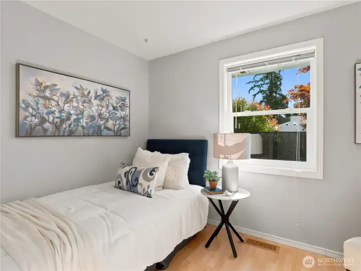 3rd bedroom can fit twin bed, also has office or nursery potential!