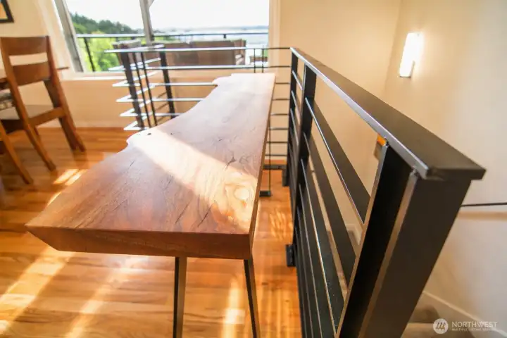 A welcoming breakfast bar that blends convenience with clean, modern style.