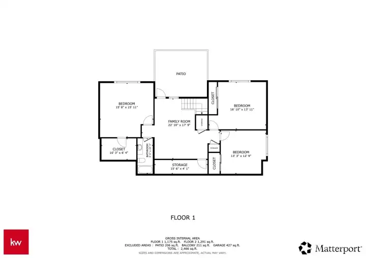 Lower-level floor plan providing a clear view of extra bedrooms and functional areas.