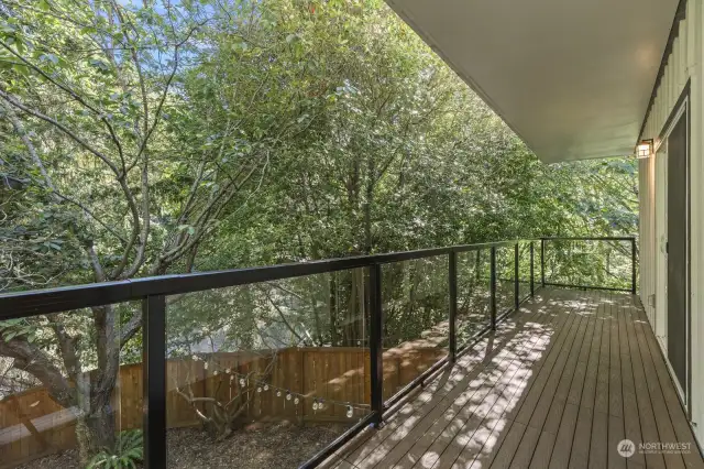 Just imagine waking up and stepping out onto this deck right off of your bedroom - nothing is more peaceful!