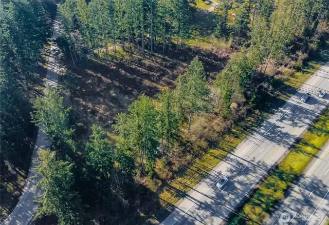 Cleared triangular lot. Hwy 18 to the right